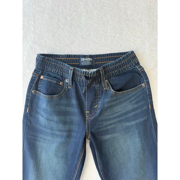 Levis Boys Denizen Jeans Size 10 Pull On Elastic Waist Sweatpant Jean Drawstring - Picture 2 of 6